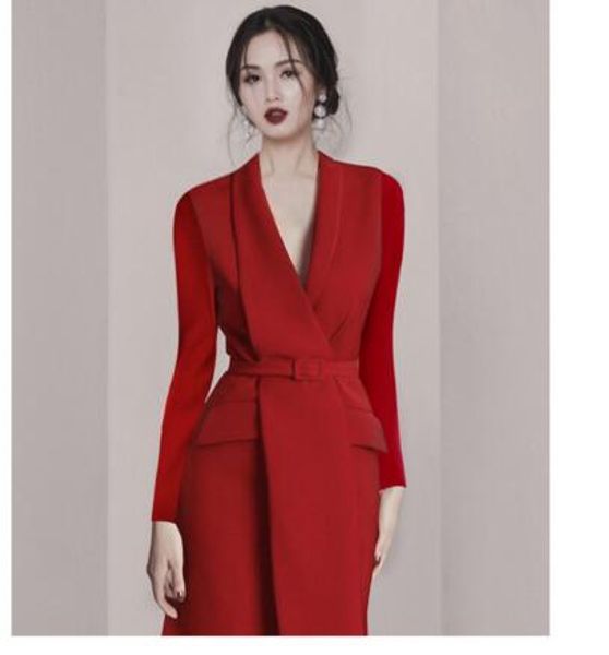 red dress skirt women's banquet little red skirt toast service annual meeting suit long dress, White;black 
red dress skirt women's banquet little red skirt toast service annual meeting suit long dress, White;black