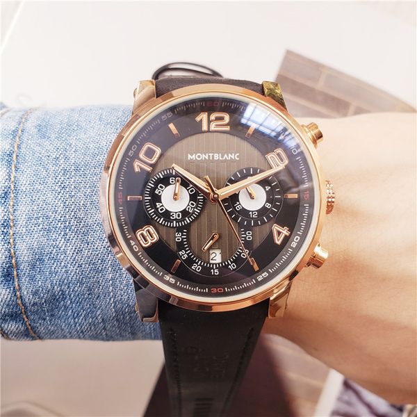 new fashion designer watch mont blan relogio masculino mens watches luxury mens watches all pointers work leather band ultrathin watches, Slivery;brown
new fashion designer watch mont blan relogio masculino mens watches luxury mens watches all pointers work leather band ultrathin watches, Slivery;brown