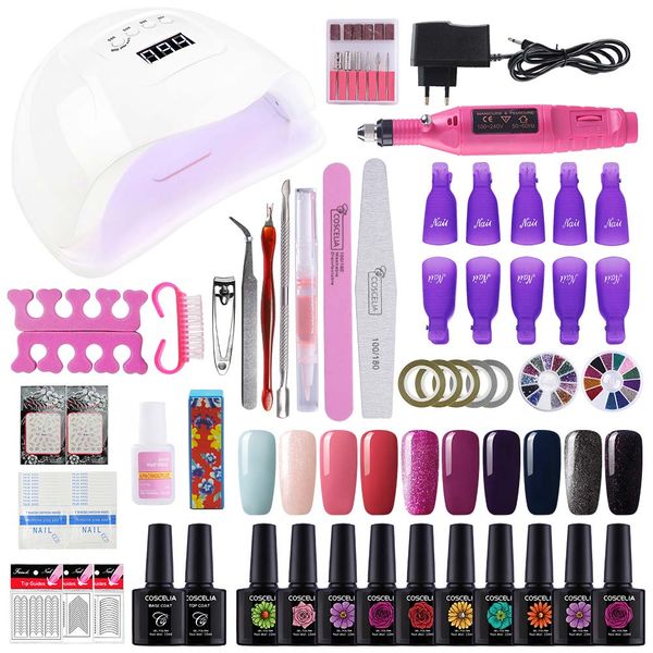 coscelia glass bottle 10ml uv gel nail polish clearance uv gel nail set all for art tools manicure kit with 80w led lamp
coscelia glass bottle 10ml uv gel nail polish clearance uv gel nail set all for art tools manicure kit with 80w led lamp
