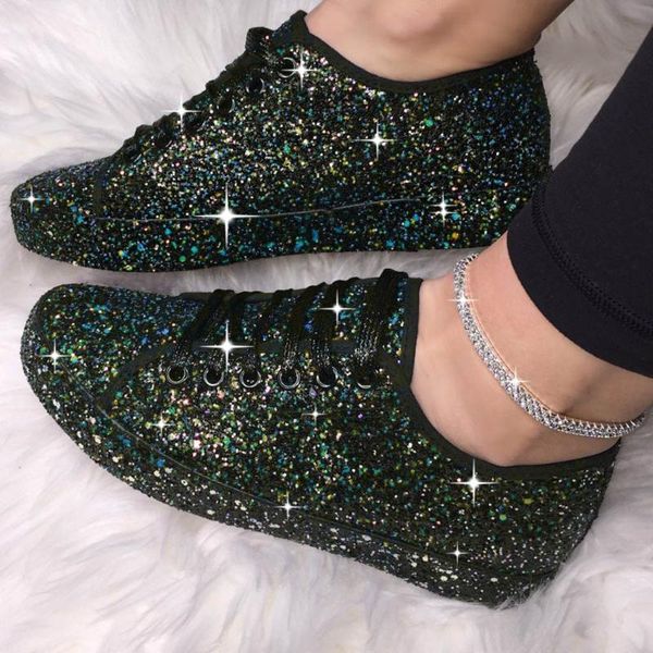 women's shoes ladies fashion female casual flat bling glitter lace up sport comfortable beach shoes sneakers plus size m140#, Black
women's shoes ladies fashion female casual flat bling glitter lace up sport comfortable beach shoes sneakers plus size m140#, Black