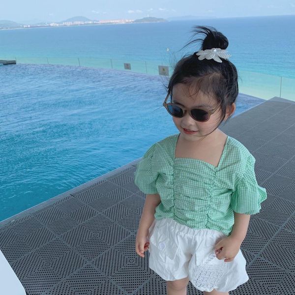 summer girls blouses 2020 baby girl plaid bubble sleeve square neck 1-6y, White;black
summer girls blouses 2020 baby girl plaid bubble sleeve square neck 1-6y, White;black