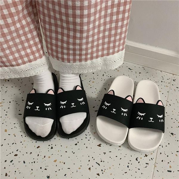 cat slippers cute cartoon couple slides gatos pantuflas leisure bedroom floor shoes for women bathroom water-proof sandals 2020, Black
cat slippers cute cartoon couple slides gatos pantuflas leisure bedroom floor shoes for women bathroom water-proof sandals 2020, Black