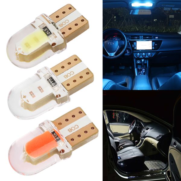 100pcs t10 194 168 w5w cob silica car parking bulb auto wedge clearance map bulbblue/purple/green license light bulbs
100pcs t10 194 168 w5w cob silica car parking bulb auto wedge clearance map bulbblue/purple/green license light bulbs