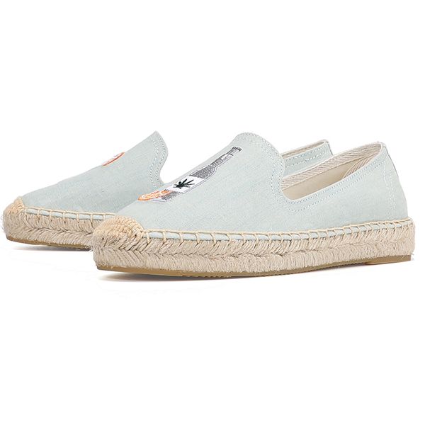 tienda sloludos espadrilles for women shoes flats, Black