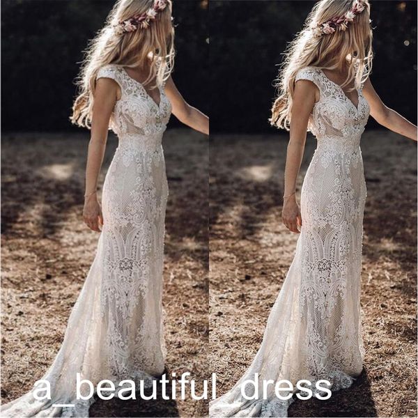 vintage berta full lace mermaid wedding dresses v neck cap sleeve bridal gowns bohemian beach garden custom made vestido de novia, White
vintage berta full lace mermaid wedding dresses v neck cap sleeve bridal gowns bohemian beach garden custom made vestido de novia, White