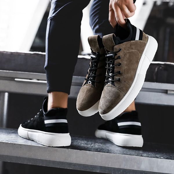 men sneakers tenis masculino adulto men's casual suede shoes mens sneaker casual lace-up comfortable shoes zapatos de hombre, Black
men sneakers tenis masculino adulto men's casual suede shoes mens sneaker casual lace-up comfortable shoes zapatos de hombre, Black