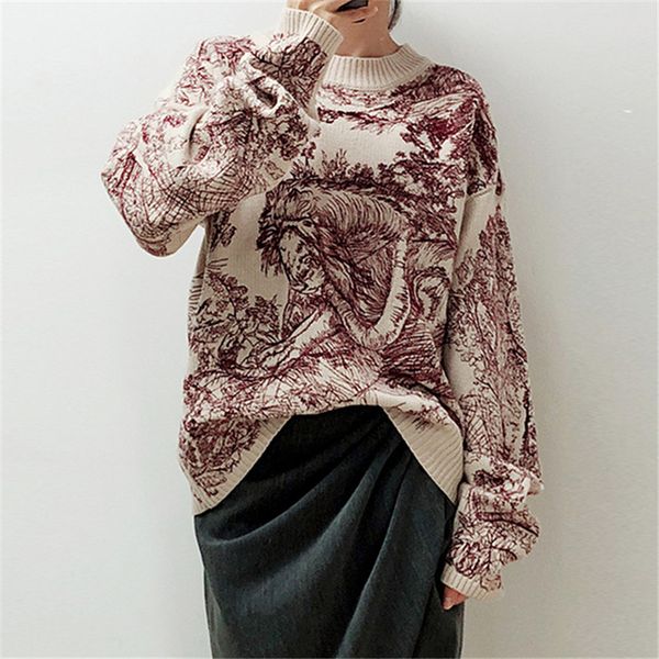 runway designers 2019 fashion women's sweater animal print embroidery o-neck sweater elegant women loose pullover, White;black
runway designers 2019 fashion women's sweater animal print embroidery o-neck sweater elegant women loose pullover, White;black