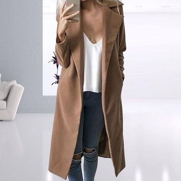 turn-down collar jacket open stitch solid pocket long casual cardigans women autumn winter cotton loose coat, Black;brown
turn-down collar jacket open stitch solid pocket long casual cardigans women autumn winter cotton loose coat, Black;brown