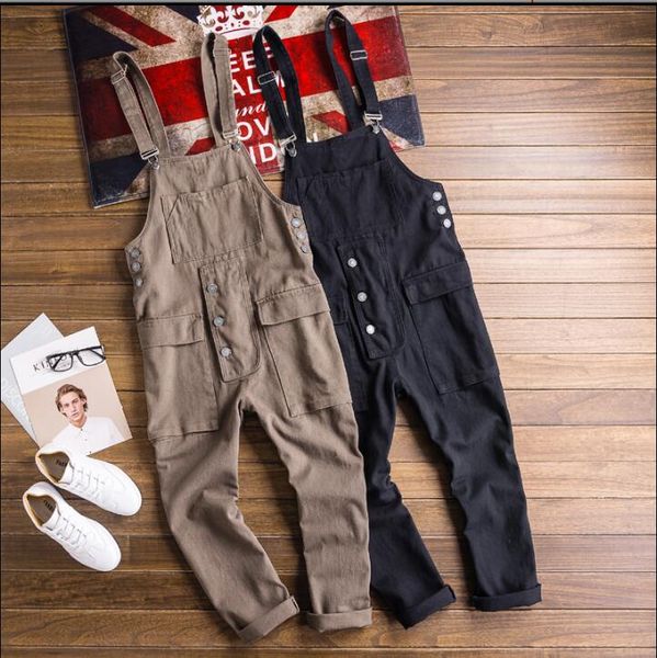 s-5xl 2019 new hair stylist fashion retro trousers men casual loose hip-hop tooling bib susperdens pants large size, Black
s-5xl 2019 new hair stylist fashion retro trousers men casual loose hip-hop tooling bib susperdens pants large size, Black