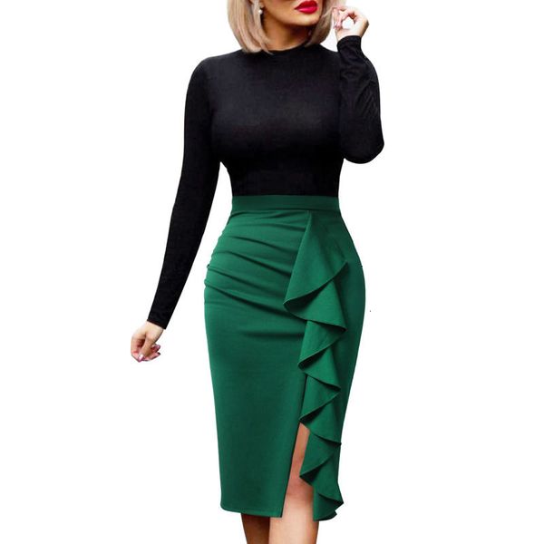 designer skirts for women womens elegant ruched ruffle high waist slit split work business party fitted stretch bodycon pencil skirt 1007, Black
designer skirts for women womens elegant ruched ruffle high waist slit split work business party fitted stretch bodycon pencil skirt 1007, Black