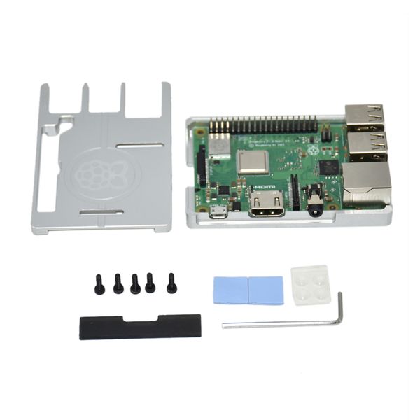 ultra-thin aluminum alloy cnc box portable shell for raspberry pi 3b+ programmable toys accessories - silver
ultra-thin aluminum alloy cnc box portable shell for raspberry pi 3b+ programmable toys accessories - silver