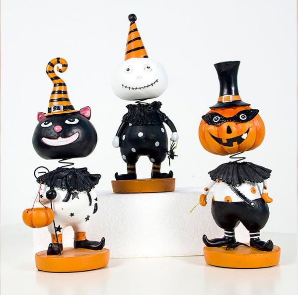 new halloween decorations three-dimensional halloween shake head pumpkin doll decoration resin home crafts
new halloween decorations three-dimensional halloween shake head pumpkin doll decoration resin home crafts