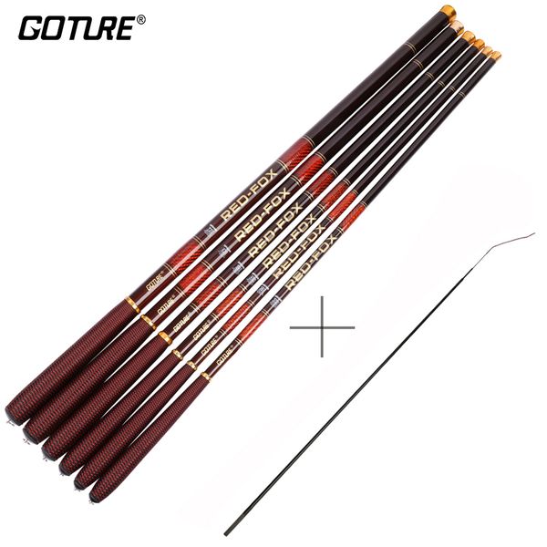 goture telescopic fishing rod carbon fiber 3m-7.2m carp fishing pole ultra light hand stream freshwater fishing rod with 3 tips
goture telescopic fishing rod carbon fiber 3m-7.2m carp fishing pole ultra light hand stream freshwater fishing rod with 3 tips