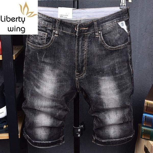 summer lightweight jeans men casual stretch knee length pants solid grey fashion straight leg pleated denim shorts hombre, Blue
summer lightweight jeans men casual stretch knee length pants solid grey fashion straight leg pleated denim shorts hombre, Blue