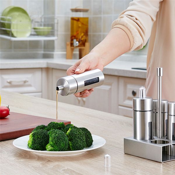 castor stainless steel spice jars salt pepper shaker set with stand condiment box seasoning oil bottle kitchen cooking tools
castor stainless steel spice jars salt pepper shaker set with stand condiment box seasoning oil bottle kitchen cooking tools