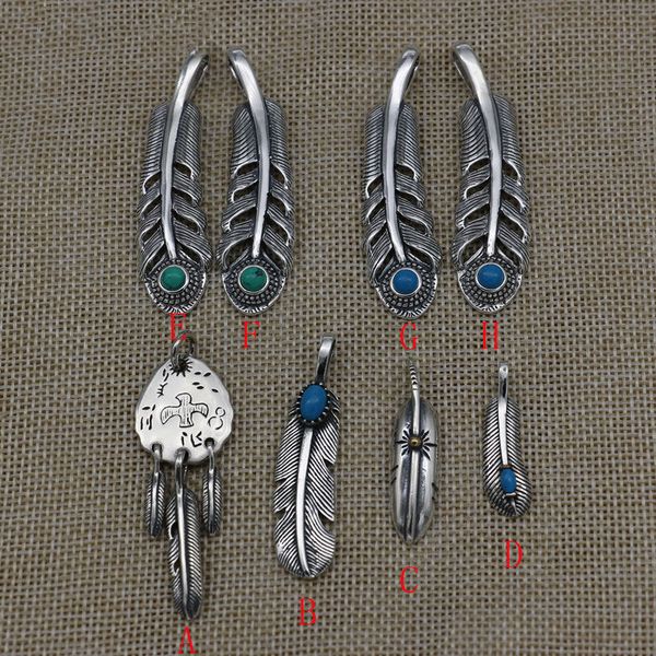 takahashi kagura goro's on the silver turquoise feather pendant handmade men and women 925 sterling silver
takahashi kagura goro's on the silver turquoise feather pendant handmade men and women 925 sterling silver