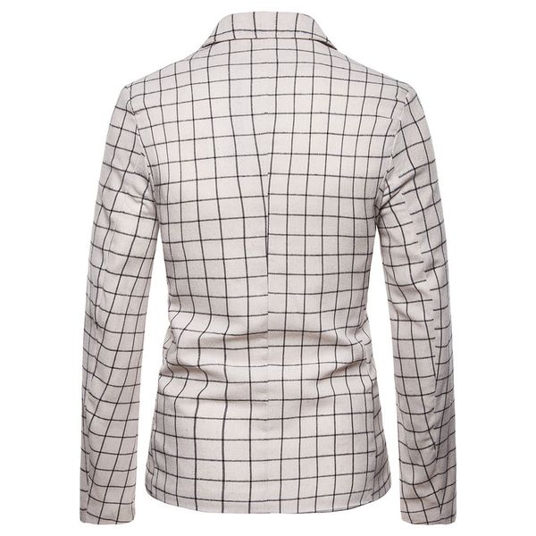 kh2 men's fashion plaid blazer jackets coats formal business blazers casual long sleeve stand down outwears men rugular, White;black
kh2 men's fashion plaid blazer jackets coats formal business blazers casual long sleeve stand down outwears men rugular, White;black