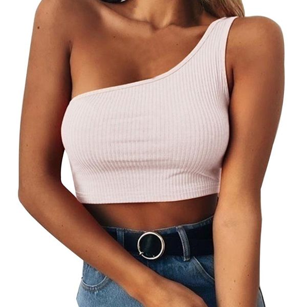 tank beach women crop casual ladies party sleeveless bare midriff fashion solid sports slim summer one shoulder, White
tank beach women crop casual ladies party sleeveless bare midriff fashion solid sports slim summer one shoulder, White