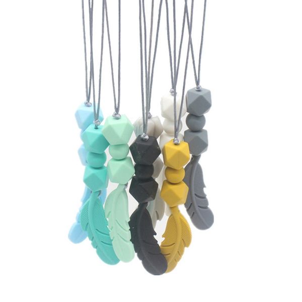 silicone teething necklace 9 colors silicone bite beads feather pendant nursing necklace jewelry teether chewing beads jewelry
silicone teething necklace 9 colors silicone bite beads feather pendant nursing necklace jewelry teether chewing beads jewelry
