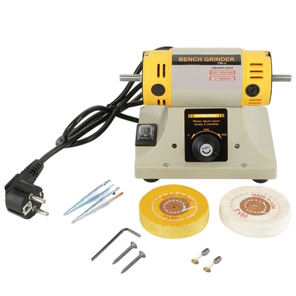 220v 350w polishing machine for jewelry dental bench lathe machine motor grinder with accessories(eu plug
220v 350w polishing machine for jewelry dental bench lathe machine motor grinder with accessories(eu plug