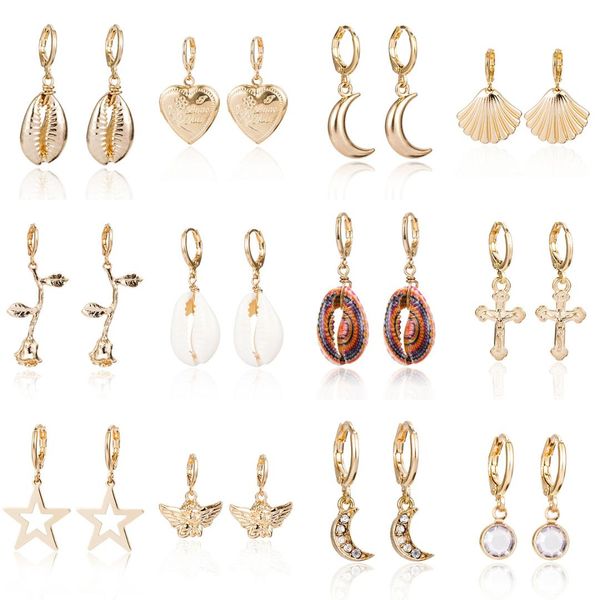 vintage cowrie shell earring for women gold color moon cross heart geometric statement drop earring 2019 fashion jewelry brincos, Silver
vintage cowrie shell earring for women gold color moon cross heart geometric statement drop earring 2019 fashion jewelry brincos, Silver