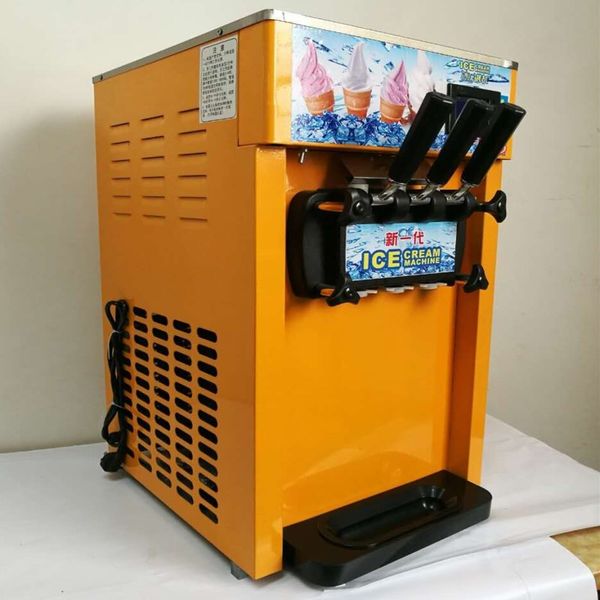 DHgate Commercial Soft Ice Cream Machine With 2+1 Flavors Small Countertop Soft Serve IceCream Machine listed by DHgate