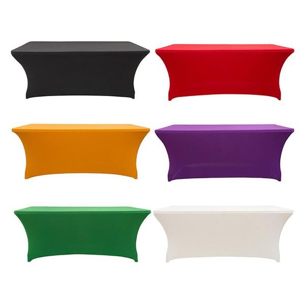 party stretch tablecloth spandex lycra table cover fit for wedding party l home decoration meeting cocktail table cover y200421
party stretch tablecloth spandex lycra table cover fit for wedding party l home decoration meeting cocktail table cover y200421