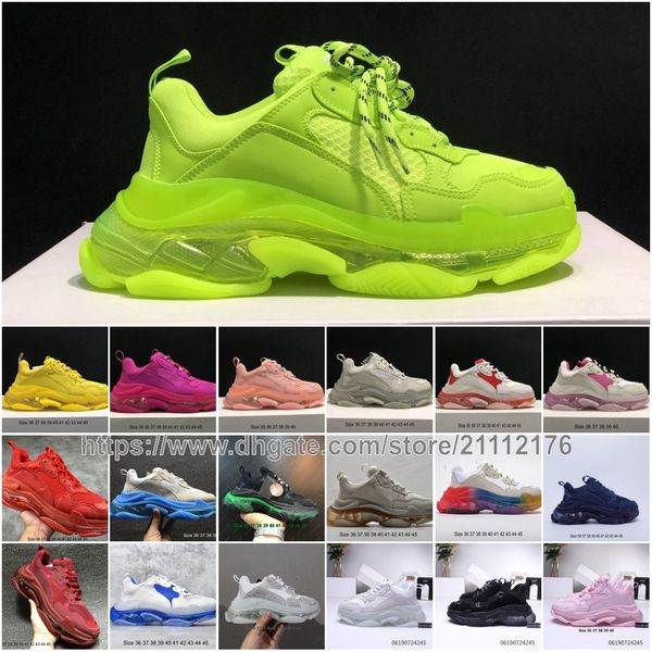 sz 35-45 mens womens fashion 17fw triple s crystal bottom dad casual shoes white black grey sports triple s clear sole designer shoes
sz 35-45 mens womens fashion 17fw triple s crystal bottom dad casual shoes white black grey sports triple s clear sole designer shoes