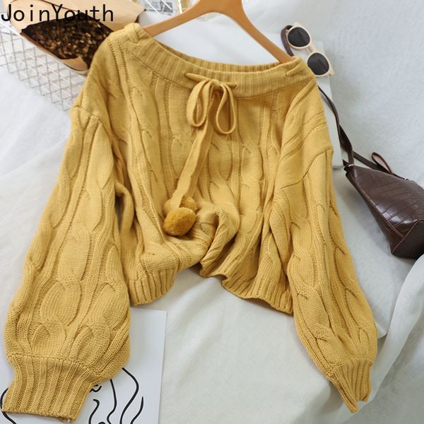 joinyouth женские свитера 2020 новая мода одежда вязать твердая o шеи пуловеры дряблая cute mujeres wild узелок мяча harajuku 293, White;black
joinyouth женские свитера 2020 новая мода одежда вязать твердая o шеи пуловеры дряблая cute mujeres wild узелок мяча harajuku 293, White;black