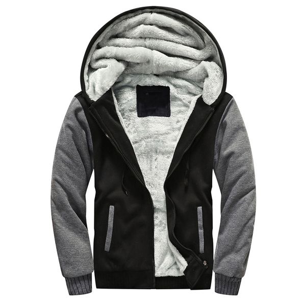 casual fleece jacket men new patchwork winter warm fleece zipper coat for mens sportwear tracksuit, Black
casual fleece jacket men new patchwork winter warm fleece zipper coat for mens sportwear tracksuit, Black