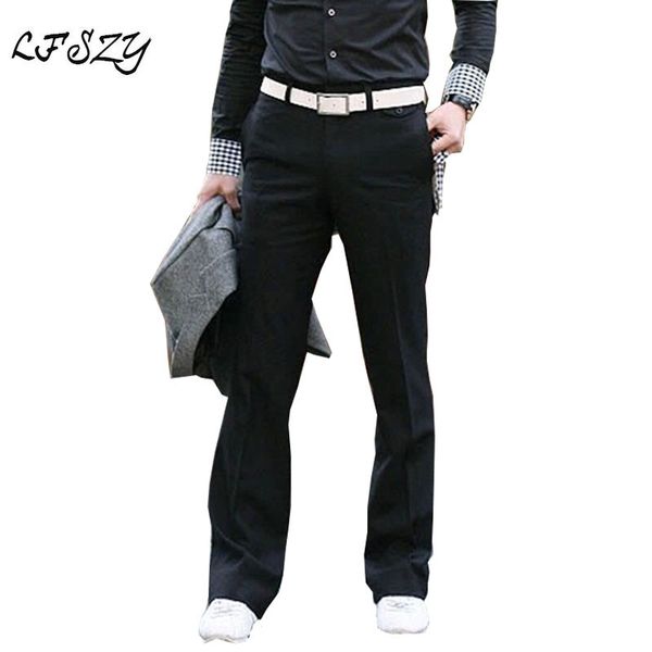 2019 korean version of flared pants men's fashion casual pants slim suit men's perfume dress size 28-35 36, Black
2019 korean version of flared pants men's fashion casual pants slim suit men's perfume dress size 28-35 36, Black