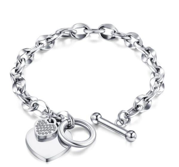 2020 new list stainless steel simple geometry ot clasp women fashion handmade crystals drill love heart charms bracelet accessories n1012, Black
2020 new list stainless steel simple geometry ot clasp women fashion handmade crystals drill love heart charms bracelet accessories n1012, Black