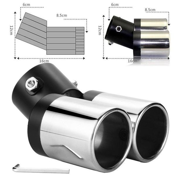 universal car auto exhaust muffler tip stainless steel pipe chrome trim modified car rear tail throat liner accessories muffler
universal car auto exhaust muffler tip stainless steel pipe chrome trim modified car rear tail throat liner accessories muffler