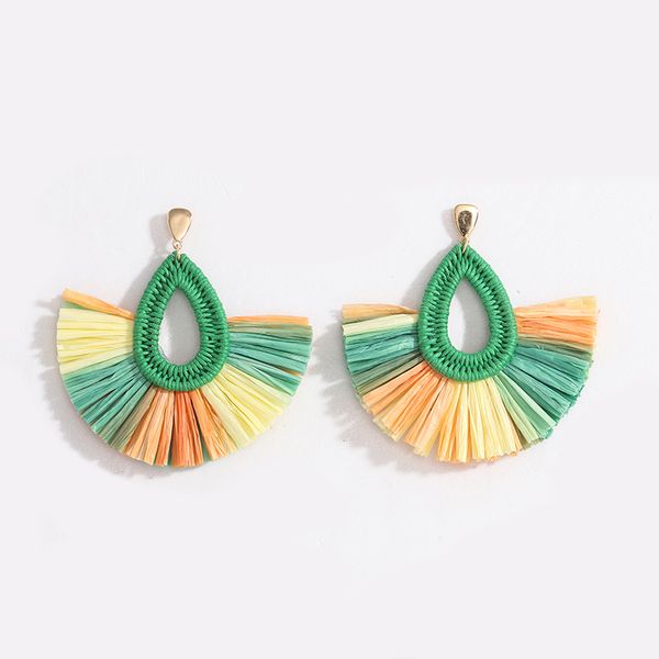 earring handmade braided colorful raffia fan tassel minimalist minimalism stud earrings korean fashion chic women party jewelry, Golden;silver
earring handmade braided colorful raffia fan tassel minimalist minimalism stud earrings korean fashion chic women party jewelry, Golden;silver