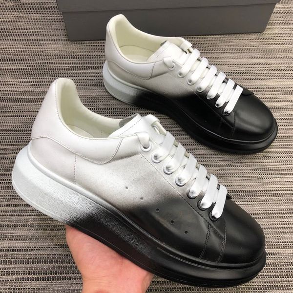 2019 platform shoes new designer women/men sport air shoes double color genuine leather casual shoes ing, Black
2019 platform shoes new designer women/men sport air shoes double color genuine leather casual shoes ing, Black
