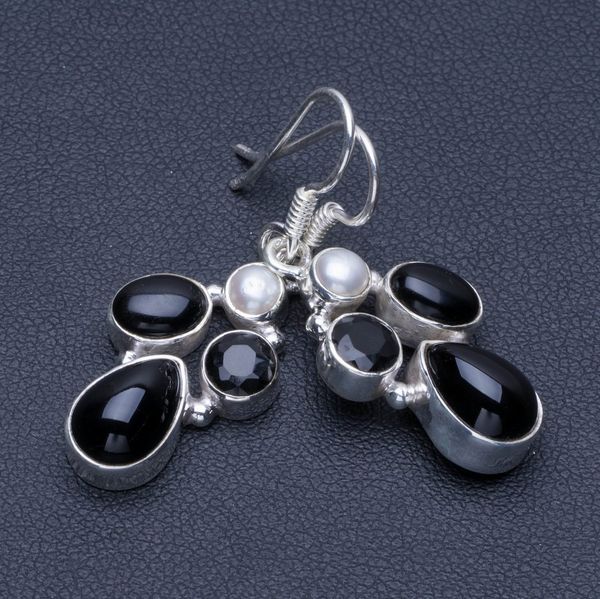 натуральный черный оникс и чжуцзян 925 серебряные серьги 1 1/2" q1684, Silver
натуральный черный оникс и чжуцзян 925 серебряные серьги 1 1/2" q1684, Silver
