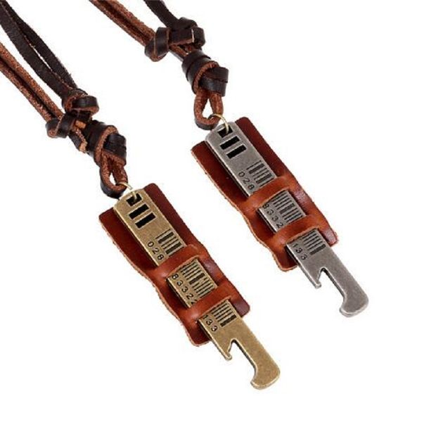 multifunction genuine leather soft chain men necklace big chunky geometric alloy pendant necklace cool mens beer opener jewelry, Silver
multifunction genuine leather soft chain men necklace big chunky geometric alloy pendant necklace cool mens beer opener jewelry, Silver