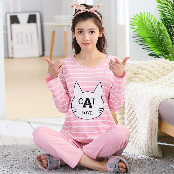 cartoon print cute pajama sets for women spring summer thin cotton long sleeve pajamas for women comfort night sleepwear, Black;red
cartoon print cute pajama sets for women spring summer thin cotton long sleeve pajamas for women comfort night sleepwear, Black;red