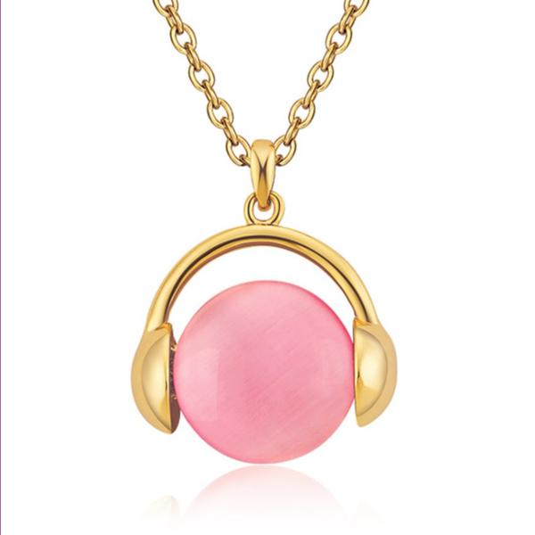 fyjs unique light yellow gold color 4 style cat eye stone pendant link chain music necklace spiritual jewelry, Silver
fyjs unique light yellow gold color 4 style cat eye stone pendant link chain music necklace spiritual jewelry, Silver