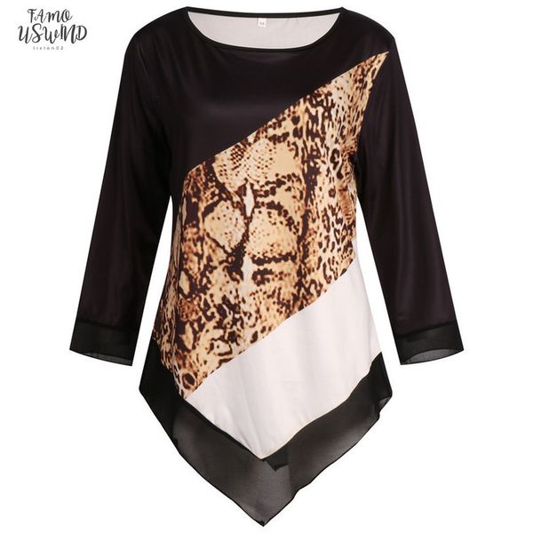 2020 t shirt women lrregular hem long sleeve female letter t shirt patchwork snake print tshirt casual women clothes 2020 oversized 5xl, White
2020 t shirt women lrregular hem long sleeve female letter t shirt patchwork snake print tshirt casual women clothes 2020 oversized 5xl, White