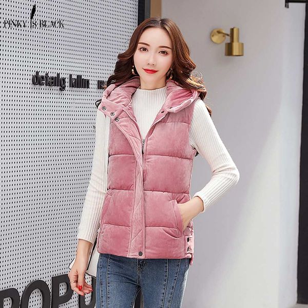 pinkyisblack autumn winter women vest 2018 down cotton hooded short sleeveless warm vest jacket velvet women winter waistcoat, Black;white
pinkyisblack autumn winter women vest 2018 down cotton hooded short sleeveless warm vest jacket velvet women winter waistcoat, Black;white