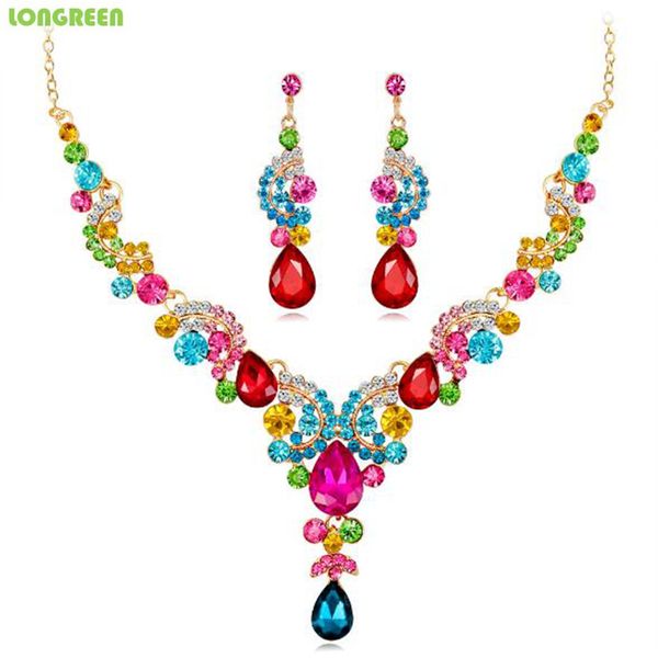 fashion exaggerated temperament bridel necklace earing set alloy crystal wedding bridal jewelry sets for women accessories party, Silver
fashion exaggerated temperament bridel necklace earing set alloy crystal wedding bridal jewelry sets for women accessories party, Silver