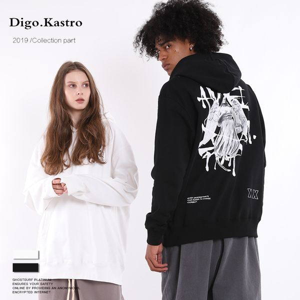 2019 tide brand graffiti print hoodies plaster angel figure men/women hoodie streetwear hip hop couple pullover, Black
2019 tide brand graffiti print hoodies plaster angel figure men/women hoodie streetwear hip hop couple pullover, Black