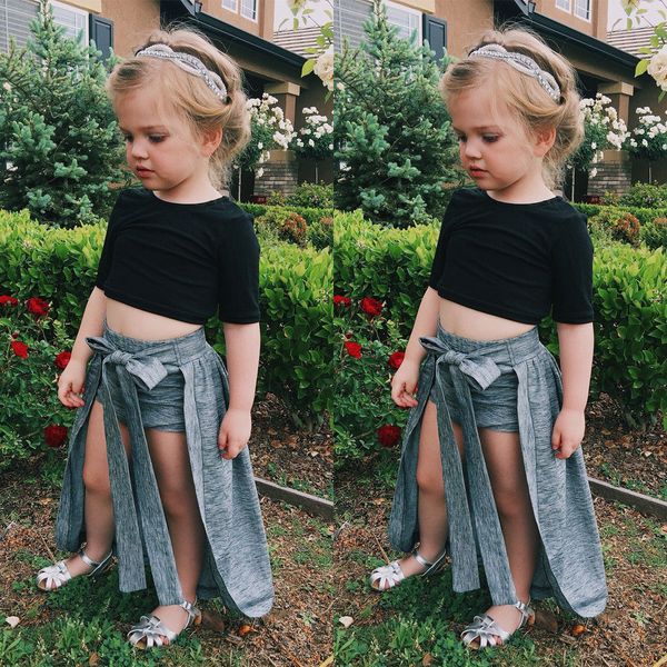 pudcoco girl clothes toddler kids girls exposed navel +shorts dress princess formal party clothes, White
pudcoco girl clothes toddler kids girls exposed navel +shorts dress princess formal party clothes, White