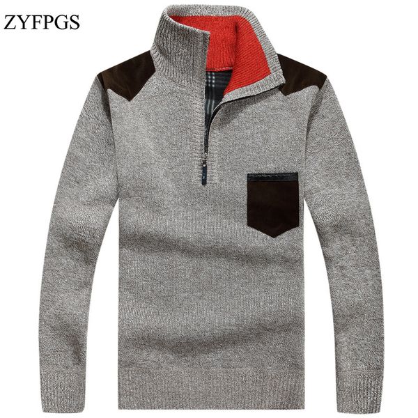 zyfpgs winter men sweaterturtleneck half zip high collar knitwear korean fleece warm jacket male pullover solid sweatercoat 921, White;black
zyfpgs winter men sweaterturtleneck half zip high collar knitwear korean fleece warm jacket male pullover solid sweatercoat 921, White;black