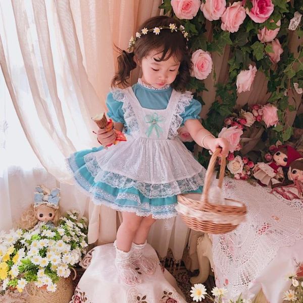 baby girl clothes spanish retro lolita princess dress lace stitching maid dress for girls birthday party vestidos y2935, Red;yellow
baby girl clothes spanish retro lolita princess dress lace stitching maid dress for girls birthday party vestidos y2935, Red;yellow