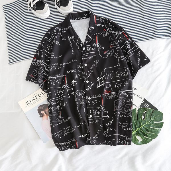 letter graffiti full printing hip hop shirt summer new short sleeved men's shirts hawaiian streetwear oversized shirt clothing, White;black
letter graffiti full printing hip hop shirt summer new short sleeved men's shirts hawaiian streetwear oversized shirt clothing, White;black