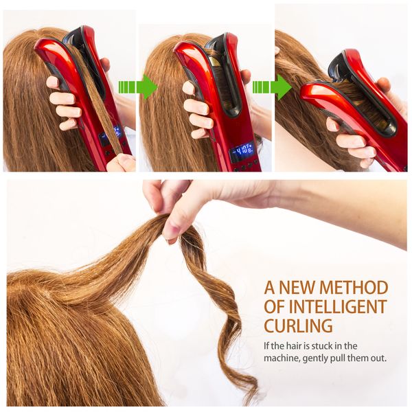 automatic curling iron air curler spin & n curl ceramic rotating curler hair styling tools magic wand curl with 2pcs hair clips
automatic curling iron air curler spin & n curl ceramic rotating curler hair styling tools magic wand curl with 2pcs hair clips