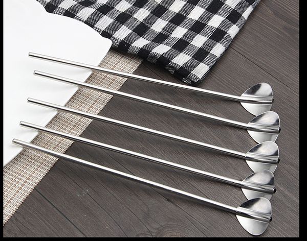 304 Stainless Steel Straws Eco-friendly Reusable Drinking Straw Spoon Bar accessories Kitchen tools Free Shipping by Express
304 Stainless Steel Straws Eco-friendly Reusable Drinking Straw Spoon Bar accessories Kitchen tools Free Shipping by Express