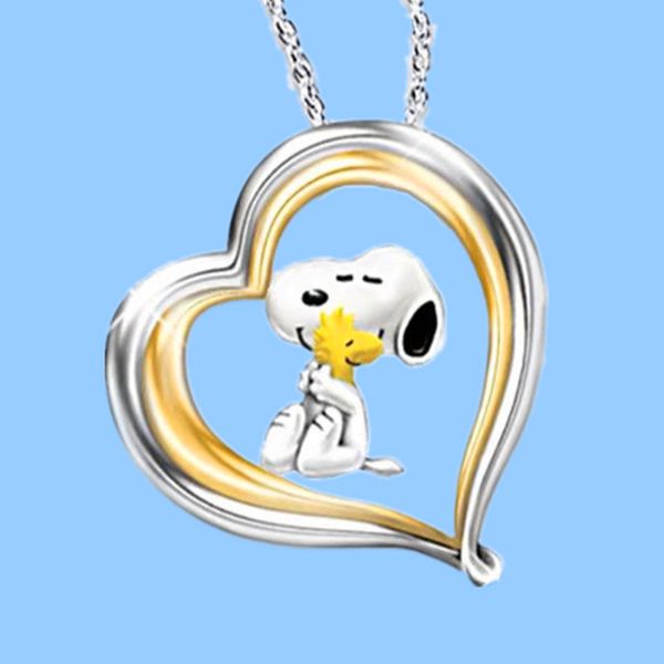 cute ladies heart dog metal long necklace simple silver gold filled carton necklace funny double color party necklaces for women
cute ladies heart dog metal long necklace simple silver gold filled carton necklace funny double color party necklaces for women